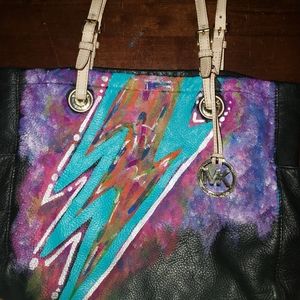 Custom painted MK bag